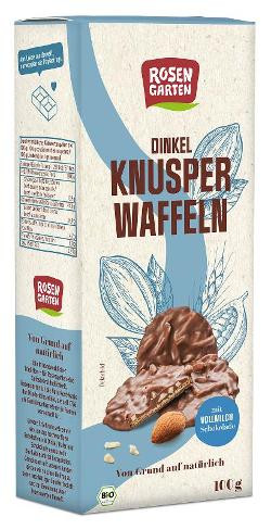 Produktfoto zu Dinkel Knusperwaffeln Vollmilc