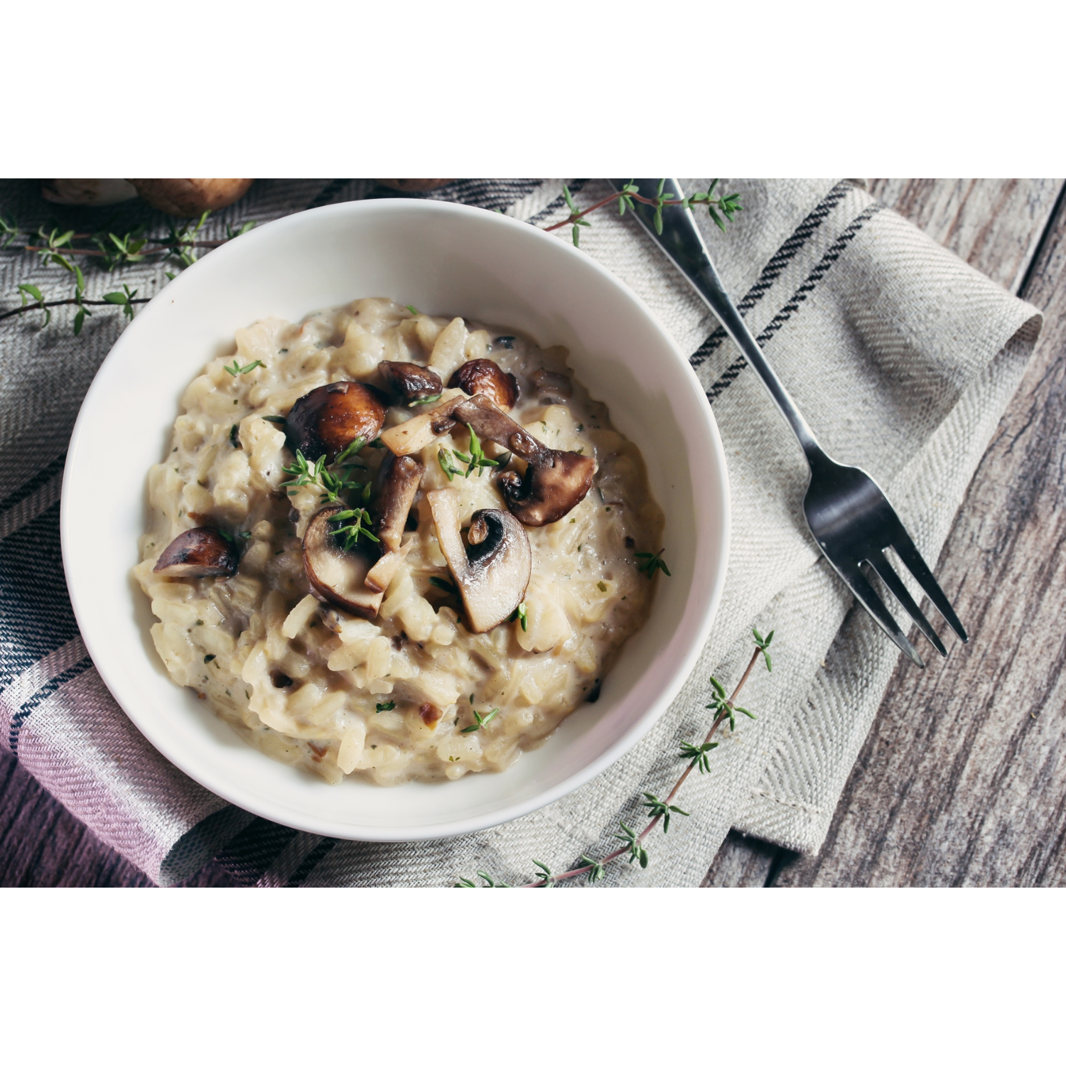 Risotto mit Steinchampignons