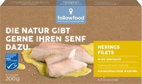 Produktfoto zu Heringsfilet in Senfsauce