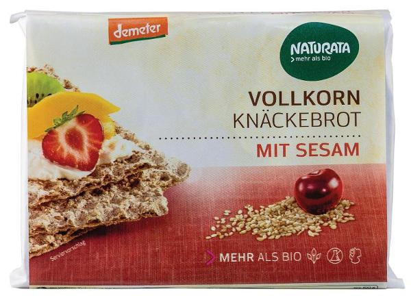 Produktfoto zu Vollkorn-Knäckebrot mit sesam