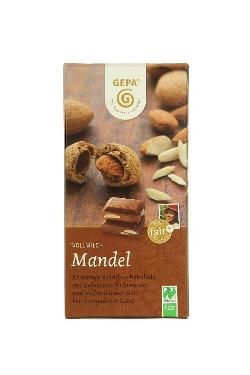 Produktfoto zu Ganze Mandel Vollmilch Schokolade