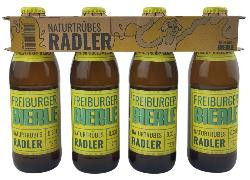 Produktfoto zu Freiburger Bierle 4er naturtrübes Radler