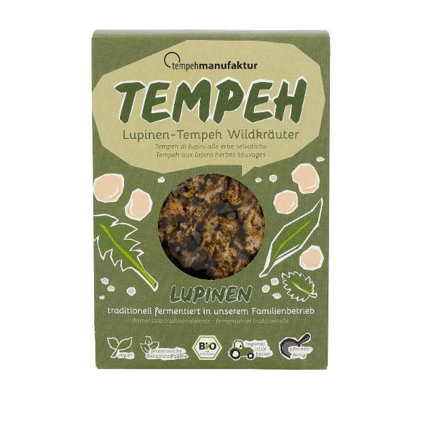 Produktfoto zu Tempeh Lupine Wildkräuter