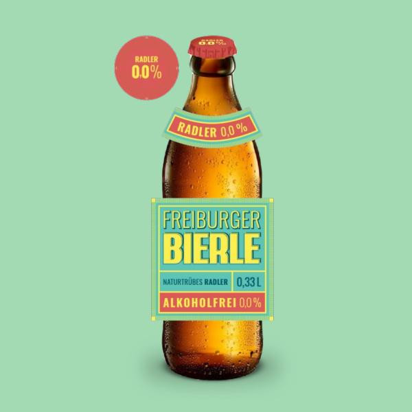 Produktfoto zu Freiburger Bierle naturtrübes Radler alkoholfrei