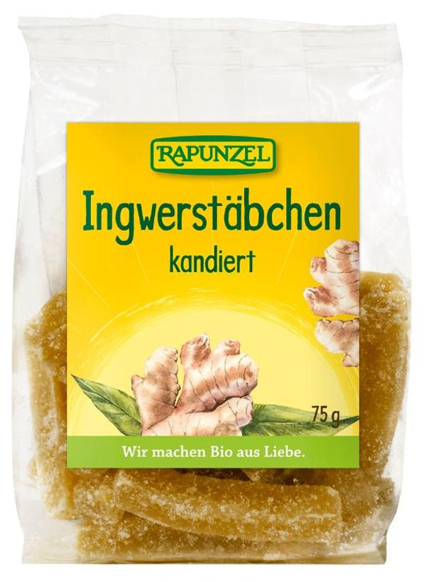 Produktfoto zu Ingwerstäbchen kandiert