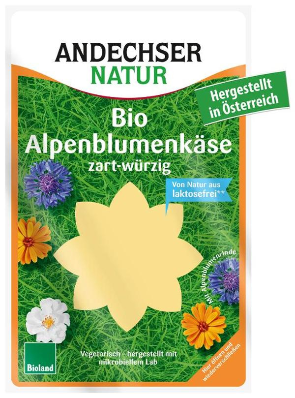 Produktfoto zu Alpenblummenkäse in Scheiben